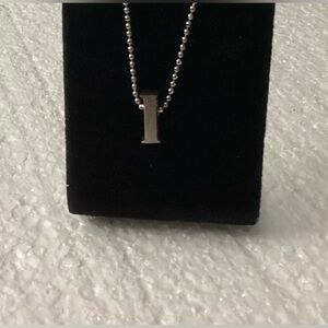 Alex Woo Sterling Silver Little Letter “L” Pendant Necklace